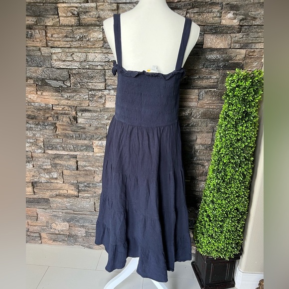 C&C California Blue Sleeveless Pleated Sundress - Picture 3 of 12